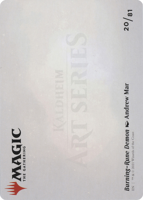 Burning-Rune Demon // Burning-Rune Demon (AKHM-020) - common (Borderless)