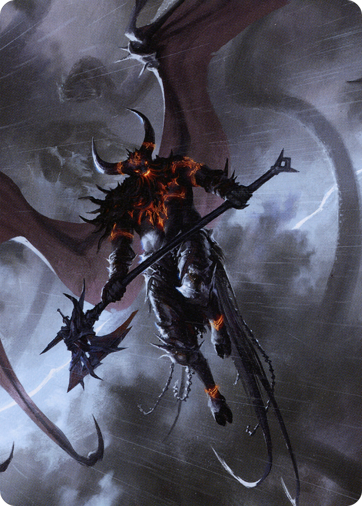 Burning-Rune Demon // Burning-Rune Demon (AKHM-020) - common (Borderless)