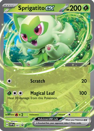 Sprigatito ex (087) - SSVPC  - Promo - Holofoil