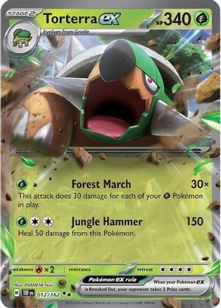 Torterra ex (012/162) - STF - Double Rare - Holofoil
