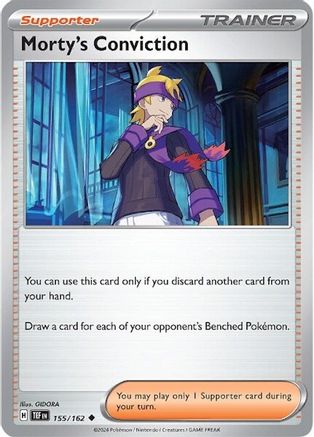 Morty's Conviction (155/162) - STF  - Uncommon - Reverse Holofoil