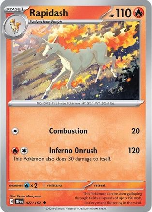 Rapidash (027/162) - STF  - Uncommon