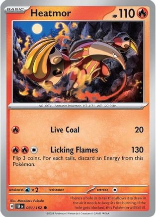 Heatmor (031/162) - STF  - Common - Reverse Holofoil