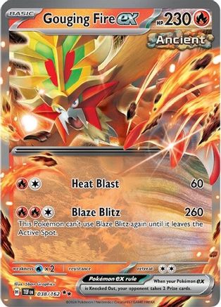 Gouging Fire ex (038/162) - STF  - Double Rare - Holofoil
