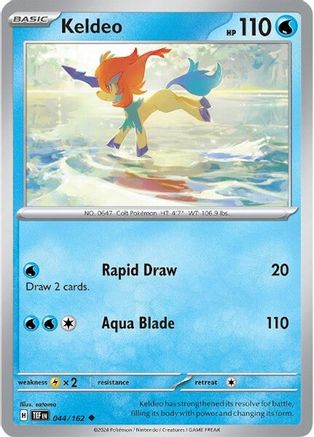 Keldeo (044/162) - STF  - Uncommon - Reverse Holofoil