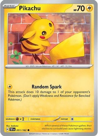 Pikachu (051/162) - STF  - Common
