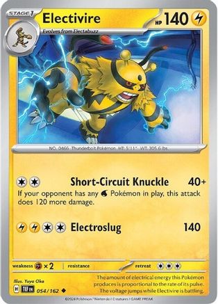 Electivire (054/162) - STF  - Uncommon - Reverse Holofoil