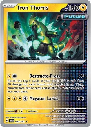 Iron Thorns (062/162) - STF  - Rare - Reverse Holofoil