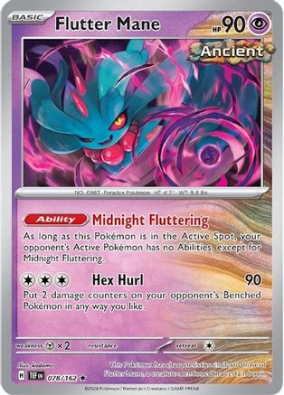 Flutter Mane (078/162) - STF  - Rare - Reverse Holofoil