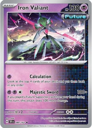 Iron Valiant (080/162) - STF  - Rare - Holofoil