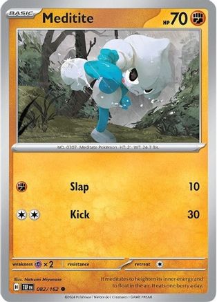 Meditite (082/162) - STF  - Common - Reverse Holofoil