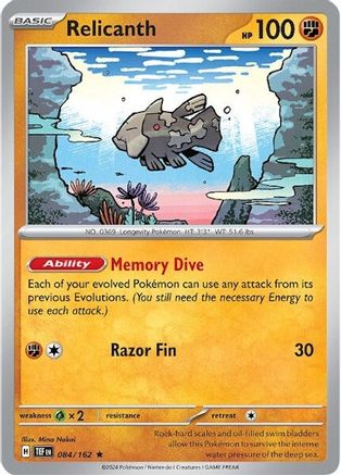 Relicanth (084/162) - STF  - Rare - Holofoil