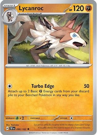 Lycanroc (090/162) - STF  - Uncommon - Reverse Holofoil