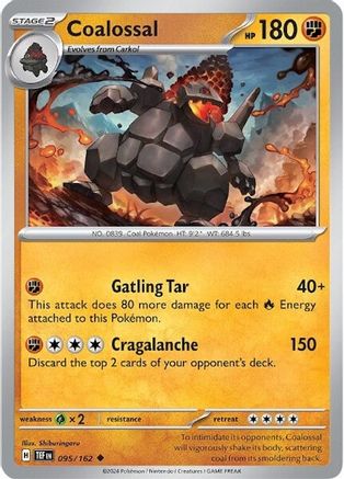 Coalossal (095/162) - STF  - Uncommon - Reverse Holofoil