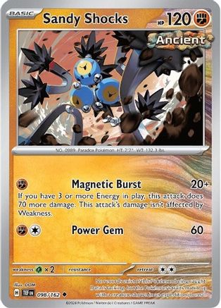 Sandy Shocks (098/162) - STF  - Uncommon - Reverse Holofoil