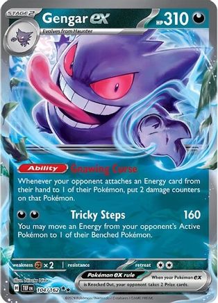 Gengar ex (104/162) - STF  - Double Rare - Holofoil