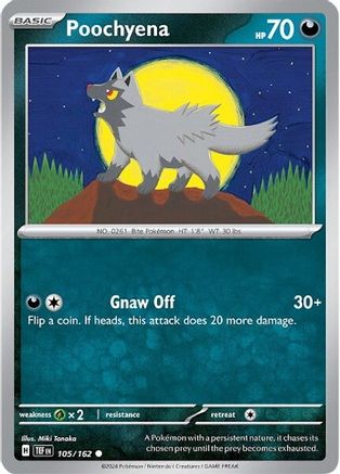 Poochyena (105/162) - STF  - Common - Reverse Holofoil