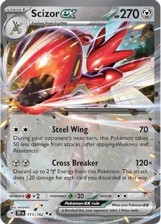 Scizor ex (111/162) - STF  - Double Rare - Holofoil