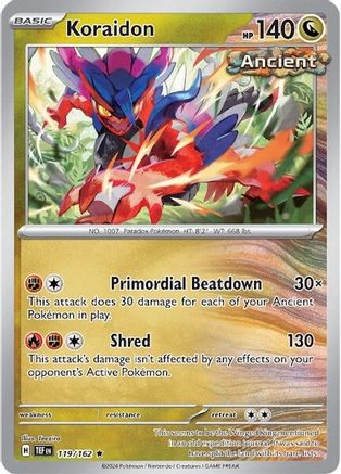 Koraidon (119/162) - STF  - Rare - Holofoil