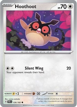 Hoothoot (126/162) - STF  - Common - Reverse Holofoil