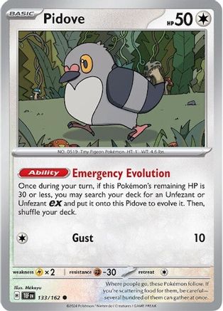 Pidove (133/162) - STF  - Common - Reverse Holofoil