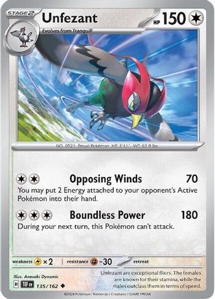 Unfezant (135/162) - STF  - Uncommon