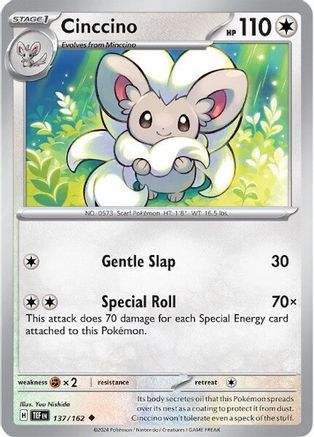 Cinccino (137/162) - STF  - Uncommon - Reverse Holofoil