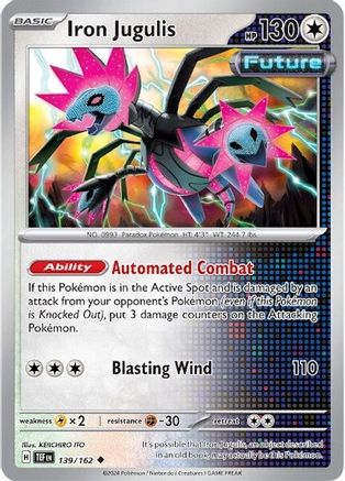 Iron Jugulis (139/162) - STF  - Uncommon - Reverse Holofoil