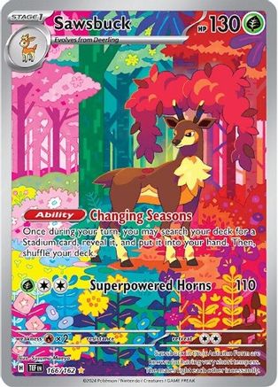 Sawsbuck (166/162) - STF  - Illustration Rare - Holofoil