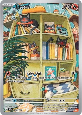 Litten (167/162) - STF  - Illustration Rare - Holofoil
