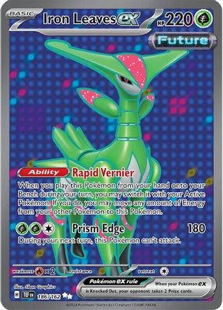 Iron Leaves ex (186/162) - STF  - Ultra Rare - Holofoil