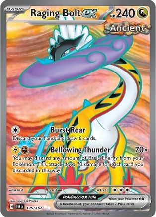 Raging Bolt ex (196/162) - STF  - Ultra Rare - Holofoil