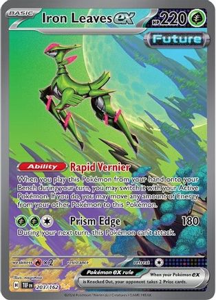 Iron Leaves ex (203/162) - STF  - Special Illustration Rare - Holofoil