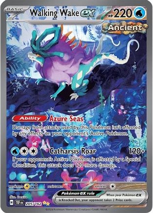 Walking Wake ex (205/162) - STF  - Special Illustration Rare - Holofoil