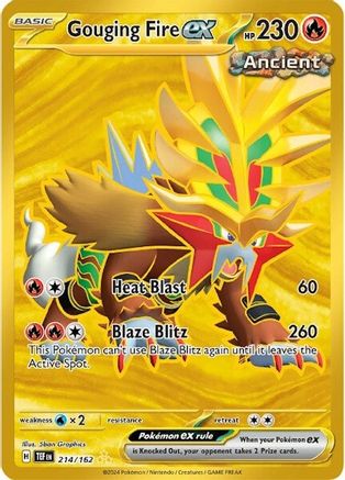 Gouging Fire ex (214/162) - STF  - Hyper Rare - Holofoil