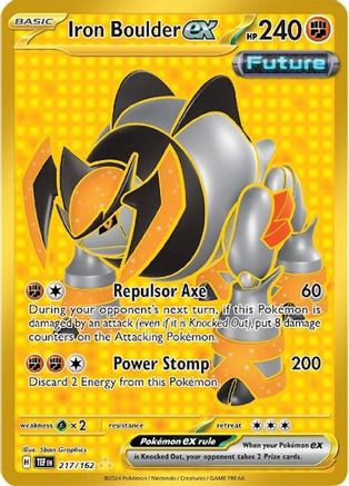 Iron Boulder ex (217/162) - STF  - Hyper Rare - Holofoil