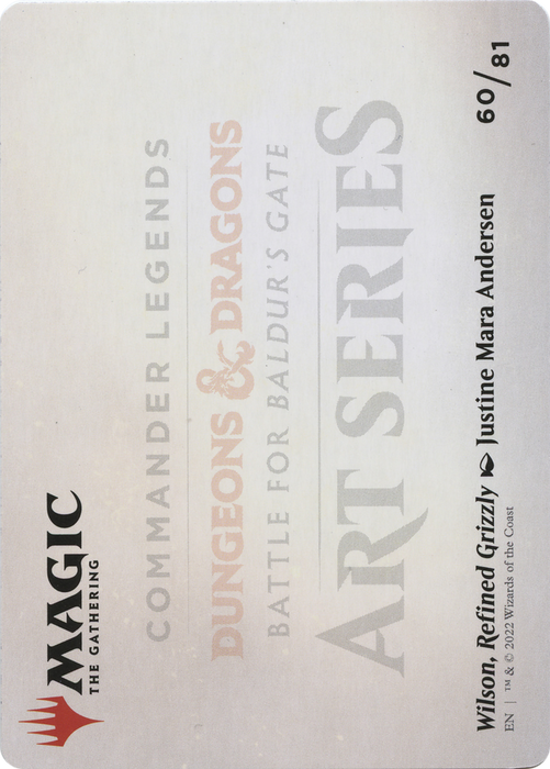 Wilson, Refined Grizzly // Wilson, Refined Grizzly (ACLB-060) - common (Borderless) - Foil