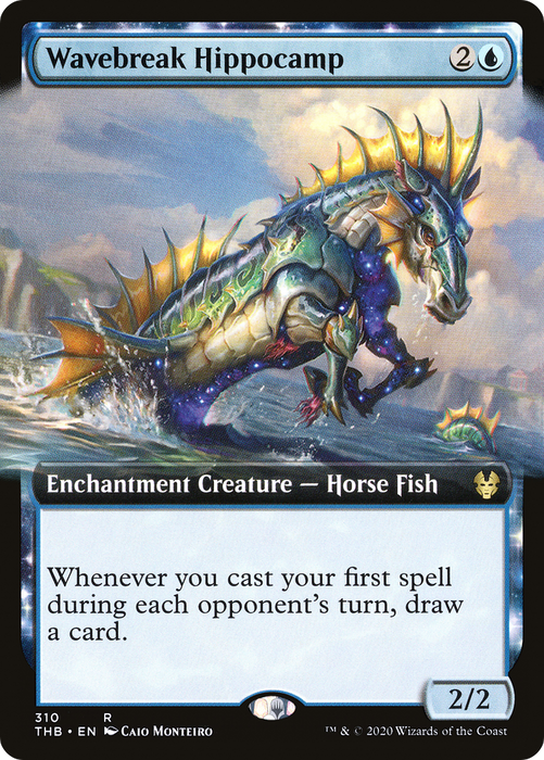 Wavebreak Hippocamp (THB-310) - rare: (Extended Art, enchantment) - Foil