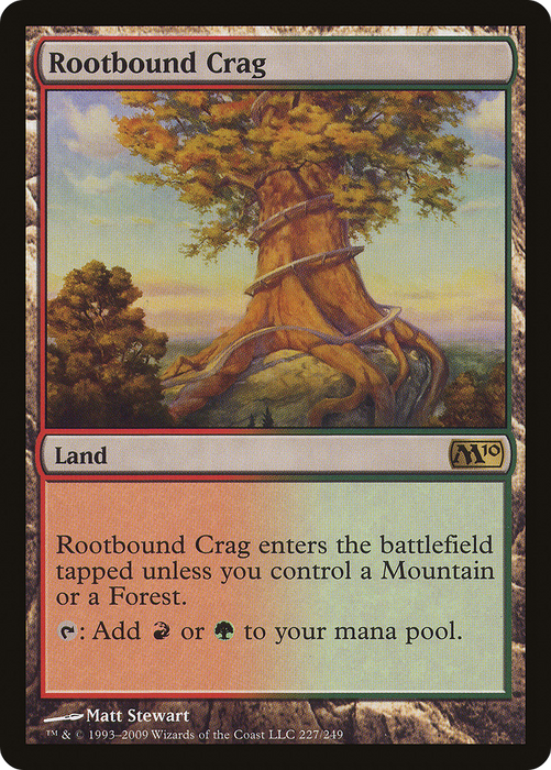Rootbound Crag (M10-227) - rare - Foil