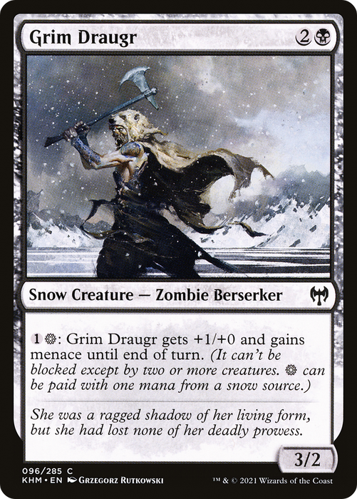 Grim Draugr (KHM-096) - common: (snow) - Foil