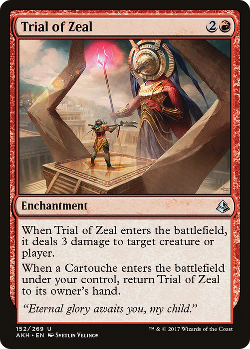 Trial of Zeal (AKH-152) - uncommon - Foil