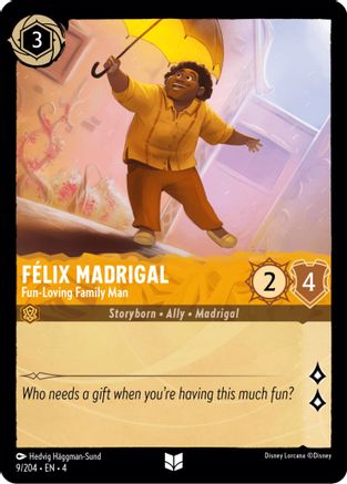Felix Madrigal - Fun-Loving Family Man (9/204) - Uncommon