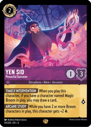 Yen Sid - Powerful Sorcerer (59/204) - Legendary