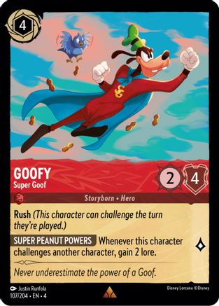 Goofy - Super Goof (107/204) - Rare