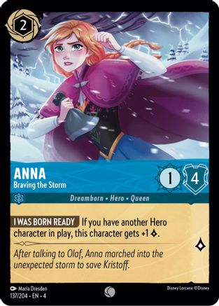 Anna - Braving the Storm (137/204) - Common - Cold Foil