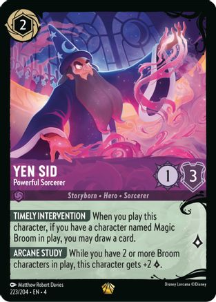 Yen Sid - Powerful Sorcerer (223/204) (223/204) - Legendary - Cold Foil
