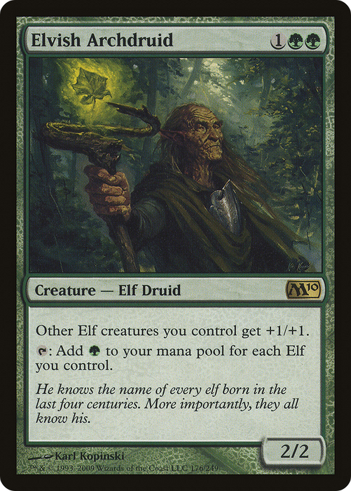 Elvish Archdruid (M10-176) - rare - Foil
