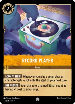Record Player (32/204) - Common - Cold Foil
