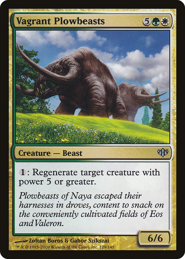 Vagrant Plowbeasts (CON-129) - uncommon - Foil
