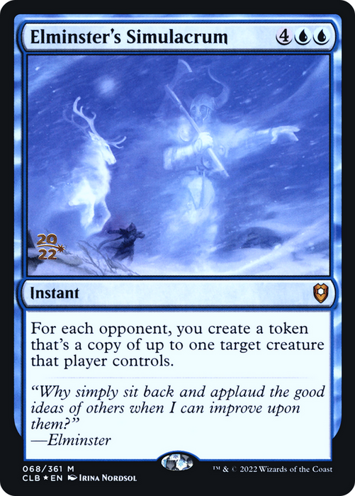 Elminster's Simulacrum (PRE-68S) - mythic - Foil
